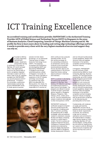 ICT Training Excellence - Global Science And Technology Forum