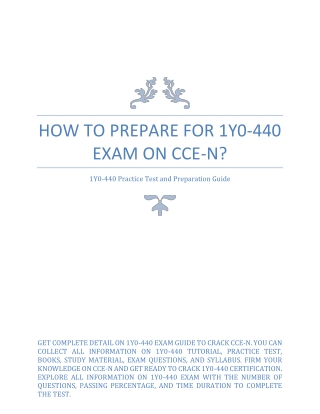 Start Your Preparation for Architecting a Citrix Networking Solution 1Y0-440 Certification