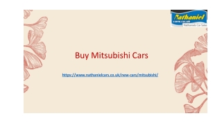 Buy Mitsubishi Cars