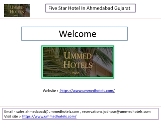 Five Star Hotel In Ahmedabad Gujarat