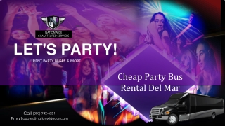 Cheap Party Bus Rental Del Mar