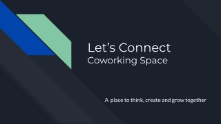 Let’s Connect Coworking Space in Noida