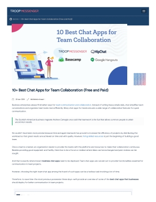 ▷ 10 Best Chat Apps for Team Collaboration (Free and Paid)