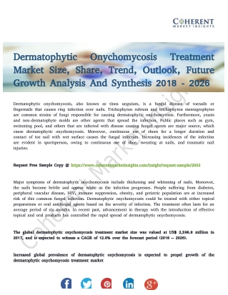 Dermatophytic Onychomycosis Treatment Market Growth Rate Analysis 2026