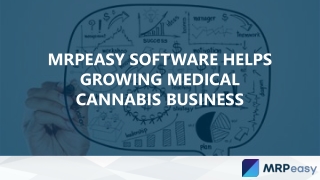 Edit Privacy Settings Analytics FREE MRPeasy helps Papa and Barkley Labs - a California-based medical cannabis manufactu