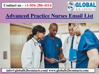 Advanced Practice Nurses Email List