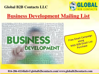 Business Development Mailing List