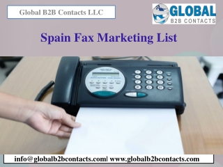 Spain Fax Marketing List