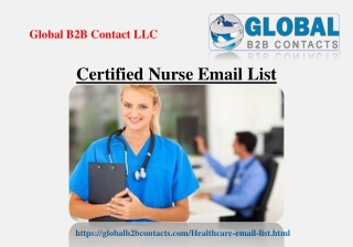 Certified Nurse Email List