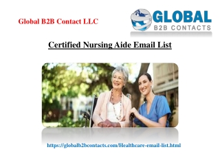 Certified Nursing Aide Email List