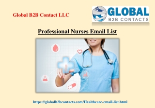 Professional Nurses Email List