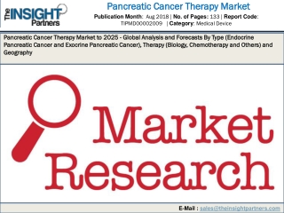 Pancreatic Cancer Therapy Market by Product Type, End User and by Region-Trends and Forecast by 2027