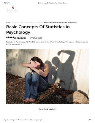 Basic Concepts Of Statistics In Psychology - Edukite