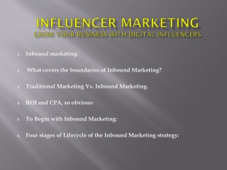 Influencer MarketingGrow your business with Digital Influencers