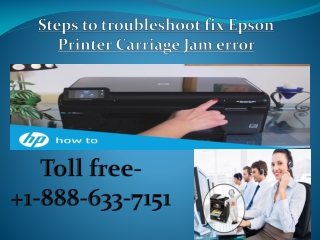 How To Fix Epson Printer Carriage Jam Error