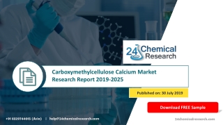 Carboxymethylcellulose Calcium Market Research Report