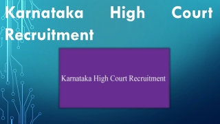 Karnataka High Court Recruitment 2019 For Civil Judge 56 Job Vacancies