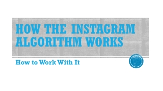 How the Instagram Algorithm Works and How to Work With It