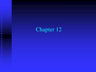 Chapter 12