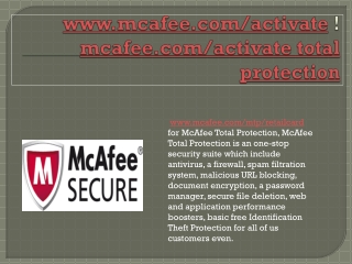 www.mcafee.com/activate