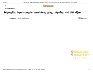 Mẹo giúp bạn trang trí cửa hàng giầy, dép đẹp mà tiết kiệm _ Công đồng Marketer Việt Nam - Dân làm Marketing chuyên nghi