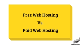 Free Web Hosting Vs. Paid Web Hosting
