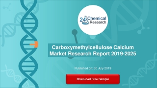 Carboxymethylcellulose Calcium Market Research Report 2019-2025