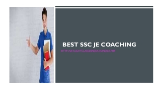 Best SSC JE Coaching