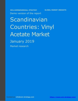 WMStrategy Demo Scandinavian Countries Vinyl Acetate Market January 2019