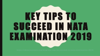 Key Tips To Succeed In NATA Examination 2019