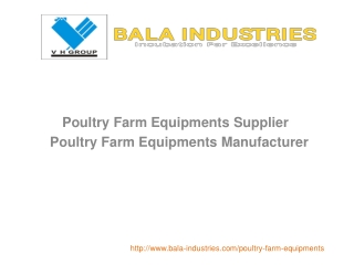 Poultry Farm Equipments Supplier |Best Poultry Farm Equipments Manufacturer in Pune, India - Bala Industries