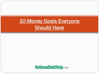 10 Money Goals Everyone Should Have