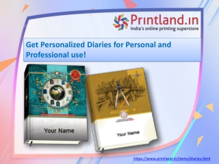 Buy Customized Diaries for Personal and Professional use