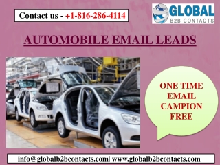 AUTOMOBILE EMAIL LEADS