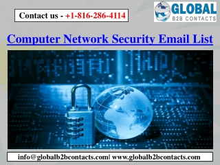 Computer Network Security Email List