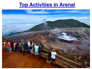 Top Activities in Arenal