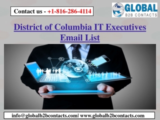 District of Columbia IT Executives Email List