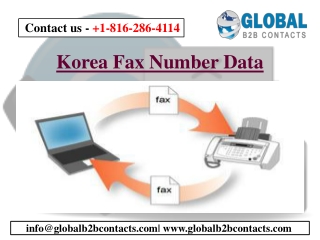 Korea Fax Number Data