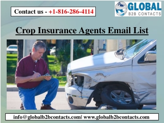 Crop Insurance Agents Email List