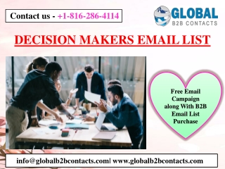 DECISION MAKERS EMAIL LIST