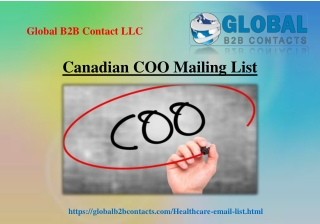 Canadian COO Mailing List