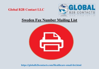 Sweden Fax Number Mailing List