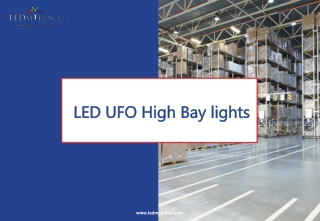 Illuminating Higher Ceiling Areas can be daunting many Times, Install UFO LED Lights