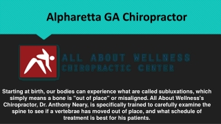 Alpharetta GA Chiropractor