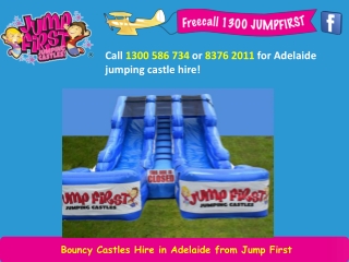 Bouncy Castles Hire in Adelaide from Jump First