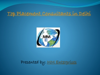 Top Placement Consultancy in Delhi - MME an ISO Certified recruitment agency