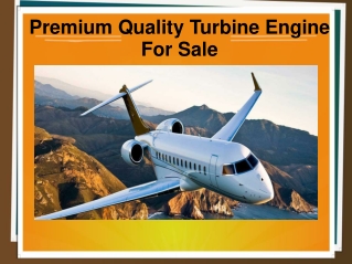 Premium Quality Turbine Engine For Sale