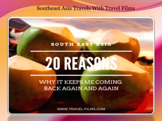 Southeast asia travels with travel films