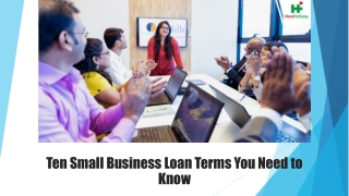 Ten Small Business Loan Terms You Need to Know