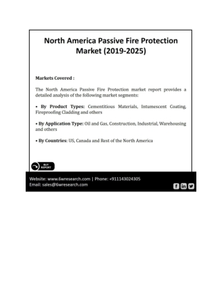 North America Passive Fire Protection Market (2019-2025)